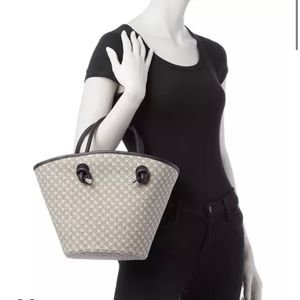 Anine Bing Beige & Brown Monogram Tote